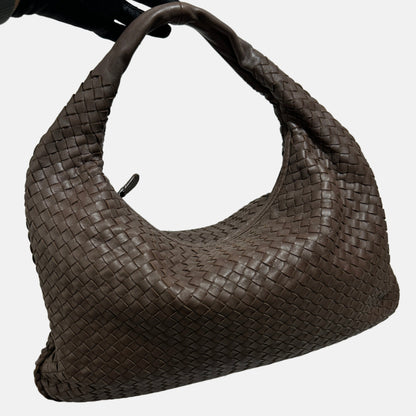 Bottega Veneta Hobo Bag Large Milk Chocolate Brown Lambskin leather 47cm