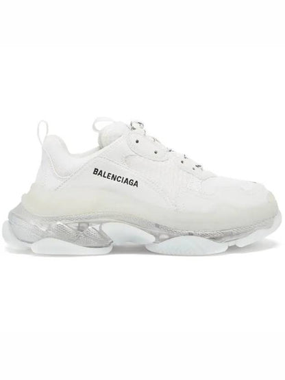 Luxury Balenciaga Trending 2025 Triple S Low Top Sneakers White Iridescent