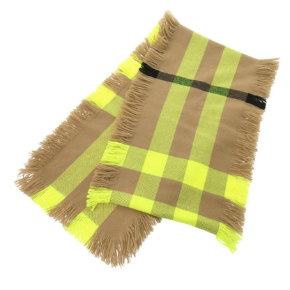 BURBERRY Scarf wool Brown Burberry check Women