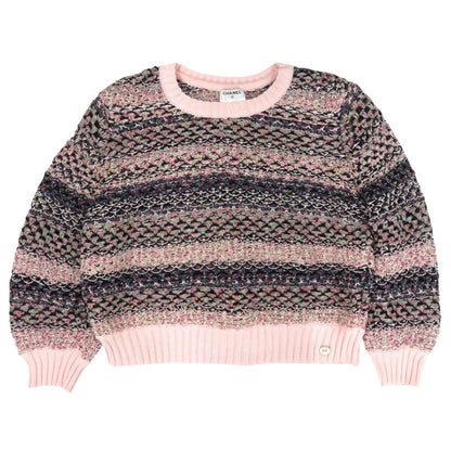CHANEL knit P51676K06665 cotton pink Women 38