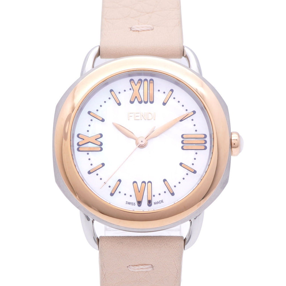 FENDI Watches Quartz 80200M Stainless Steel , Leather White shell Celeria White shell dial