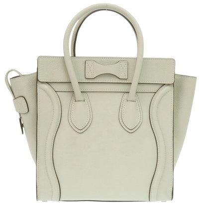 CELINE Handbag leather Light green Luggage micro shopper Women