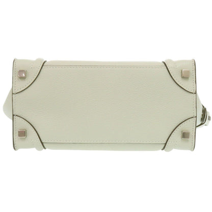 CELINE Handbag leather Light green Luggage micro shopper Women