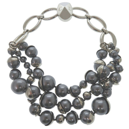 Dior Necklace Fake pearl Silver choker Women