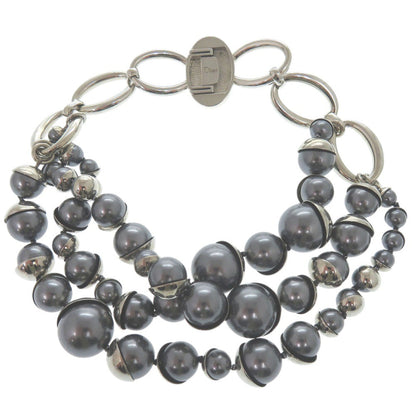 Dior Necklace Fake pearl Silver choker Women