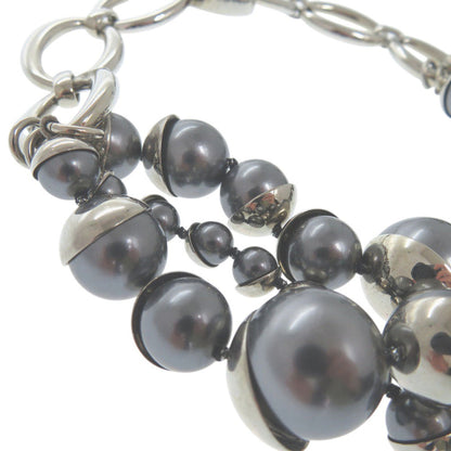 Dior Necklace Fake pearl Silver choker Women