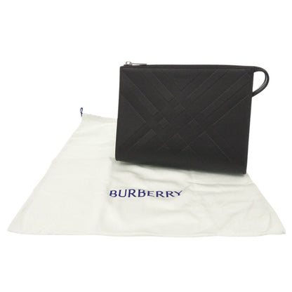 BURBERRY Clutch bag leather black Pouch mens