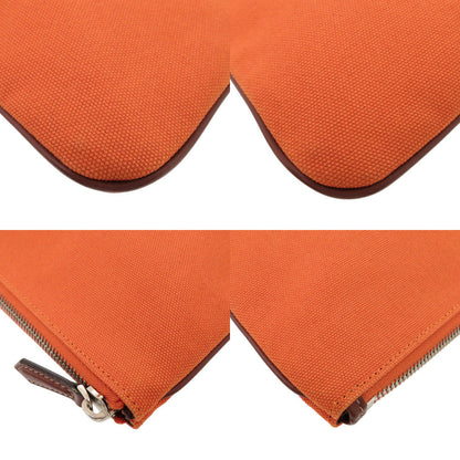 FENDI Clutch bag 7N0111 canvas Orange logo Women