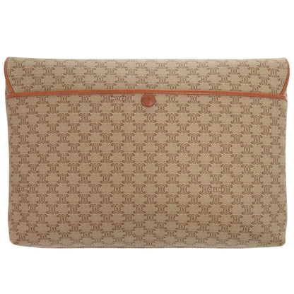 CELINE Shoulder Bag PVC, Leather beige Macadam Women