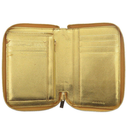 CELINE Bifold Wallet S-TN-1113 leather gold Zip Around Women