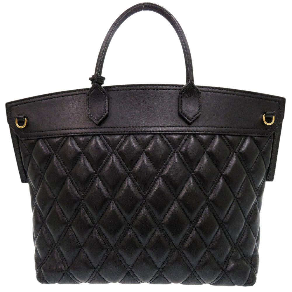 BURBERRY Handbag leather black 2WAY Women