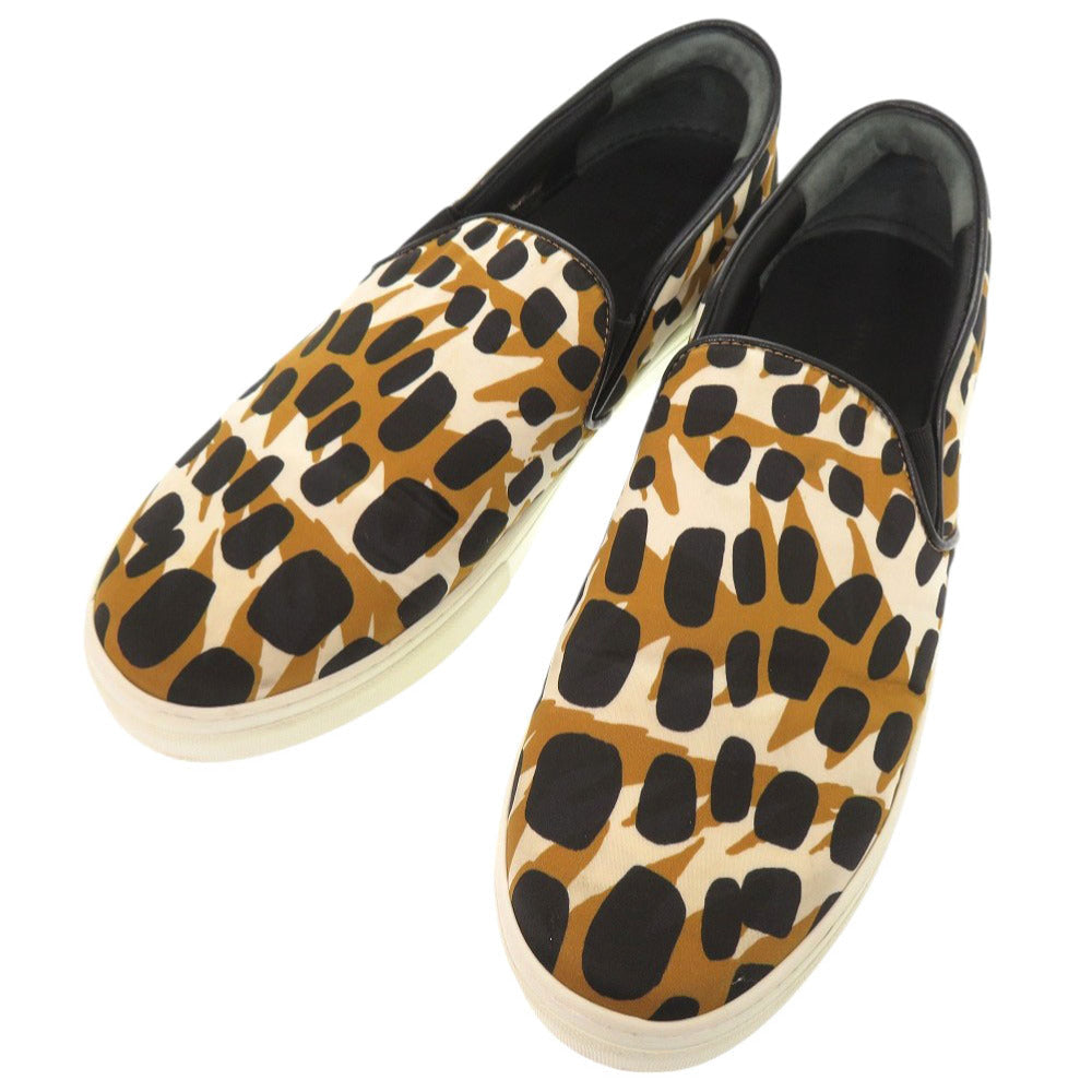 CELINE Other shoes Nylon Brown Slip-on Phoebe Animal Pattern unisex(Unisex) 42