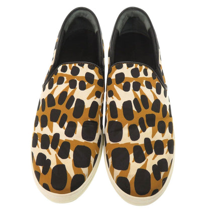 CELINE Other shoes Nylon Brown Slip-on Phoebe Animal Pattern unisex(Unisex) 42