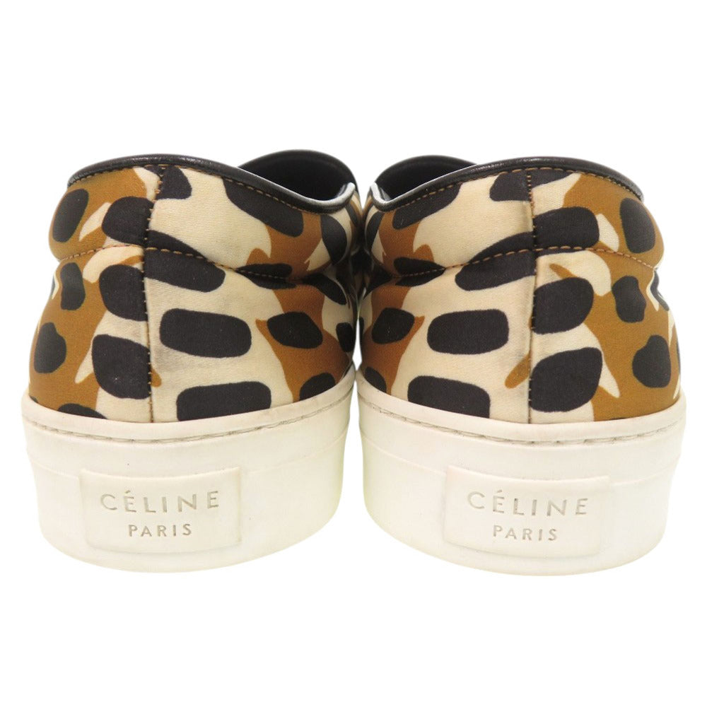 CELINE Other shoes Nylon Brown Slip-on Phoebe Animal Pattern unisex(Unisex) 42
