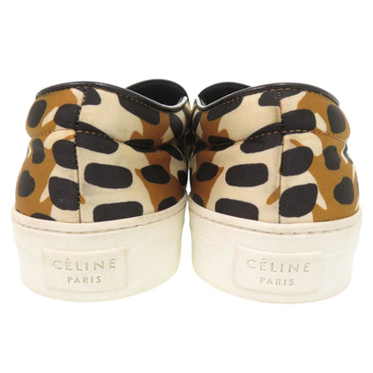 CELINE Other shoes Nylon Brown Slip-on Phoebe Animal Pattern unisex(Unisex) 42
