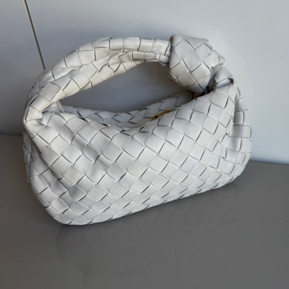 Bottega Veneta Jodie Mini White Leather Gold Hardware