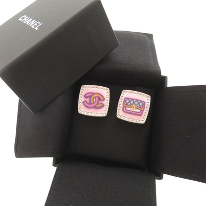 CHANEL Pierce Plastic, Rhinestone pink COCO Mark Matrasse motif Women