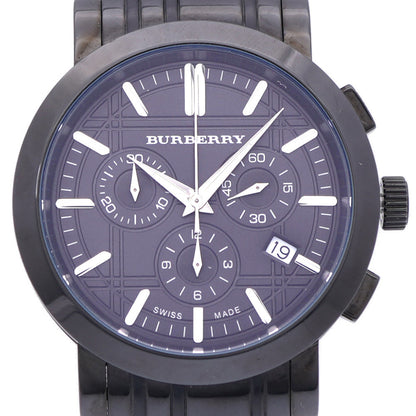 BURBERRY Watches Quartz BU1373 Stainless Steel black Chronograph black dial