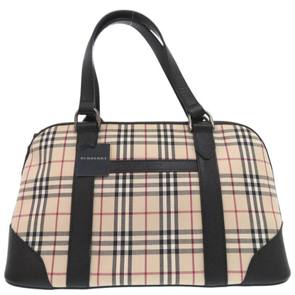 BURBERRY Handbag canvas Nova Check Mini Boston Duffel bag mens