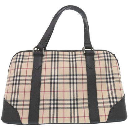 BURBERRY Handbag canvas Nova Check Mini Boston Duffel bag mens