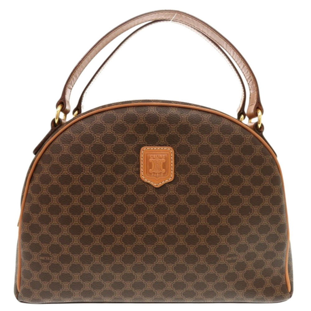 CELINE Handbag PVC, Leather Brown Macadam Women