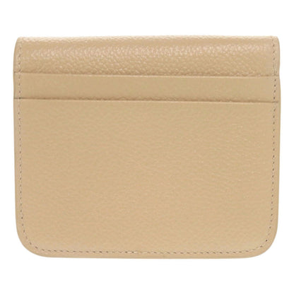 BALENCIAGA Bifold Wallet leather beige Women