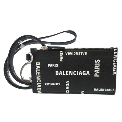 BALENCIAGA Card Case 594548 leather black