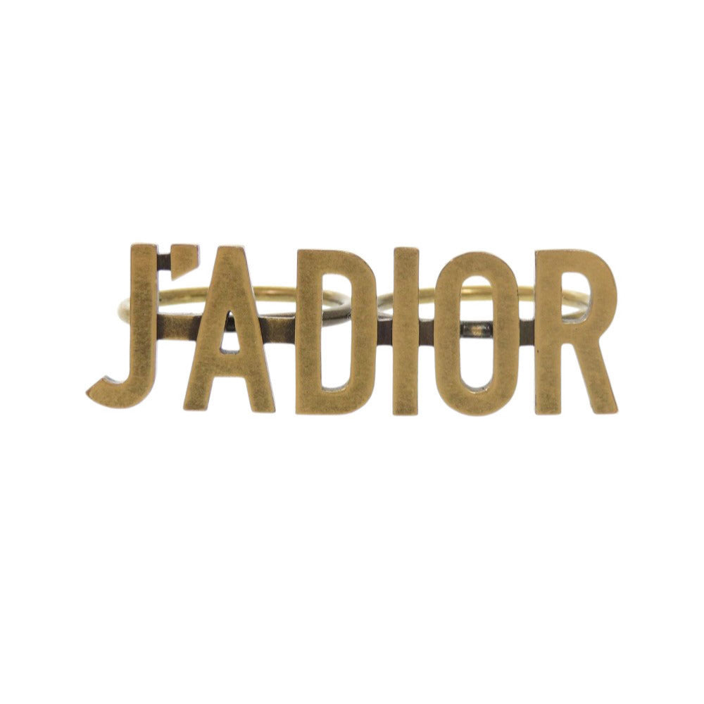 Christian Dior Ring metal gold J'ADIOR double finger ring M