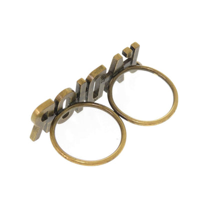 Christian Dior Ring metal gold J'ADIOR double finger ring M