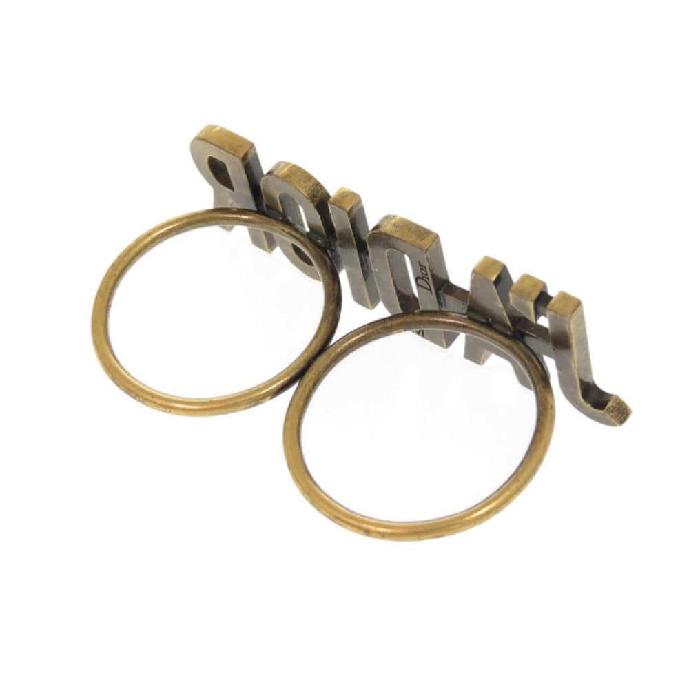 Christian Dior Ring metal gold J'ADIOR double finger ring M