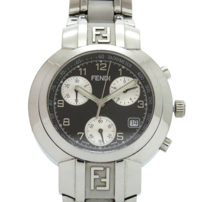 FENDI Watches Quartz 031-4500G-756 Stainless Steel black Horology Chronograph black dial