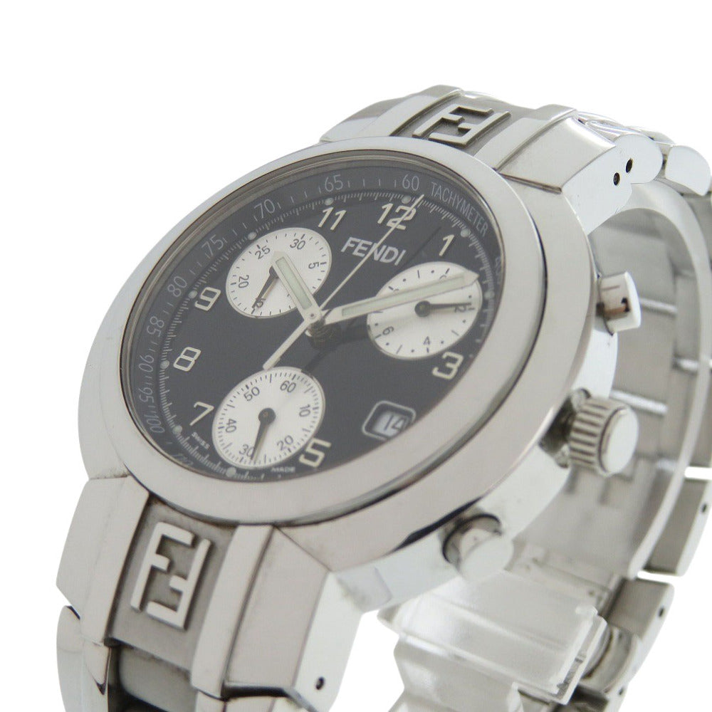 FENDI Watches Quartz 031-4500G-756 Stainless Steel black Horology Chronograph black dial