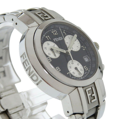 FENDI Watches Quartz 031-4500G-756 Stainless Steel black Horology Chronograph black dial