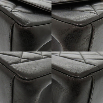 CHANEL Shoulder Bag lambskin black Diana Matelasse COCO Mark Women