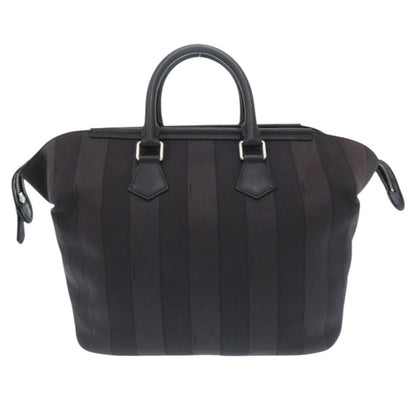 FENDI Handbag Canvas, Leather black