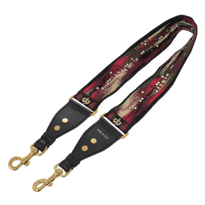 Christian Dior Shoulder strap Canvas, Leather black Medallion