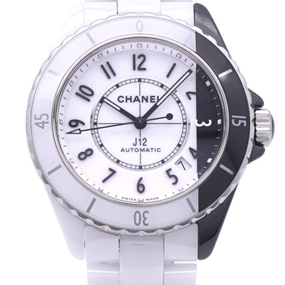 CHANEL Watches Mechanical Automatic H6515 ceramic white J12 paradox White / black dial