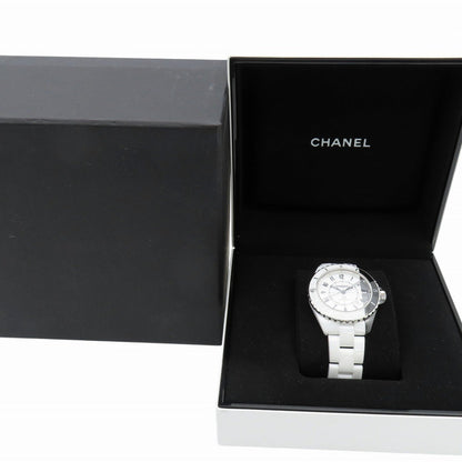 CHANEL Watches Mechanical Automatic H6515 ceramic white J12 paradox White / black dial