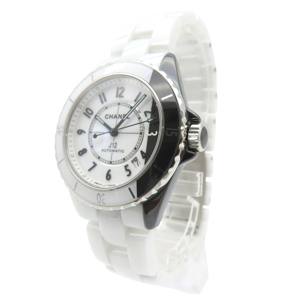 CHANEL Watches Mechanical Automatic H6515 ceramic white J12 paradox White / black dial