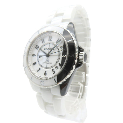 CHANEL Watches Mechanical Automatic H6515 ceramic white J12 paradox White / black dial