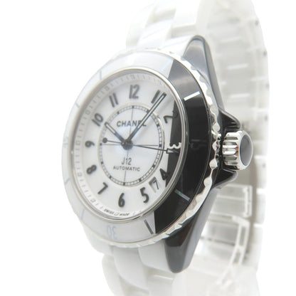 CHANEL Watches Mechanical Automatic H6515 ceramic white J12 paradox White / black dial