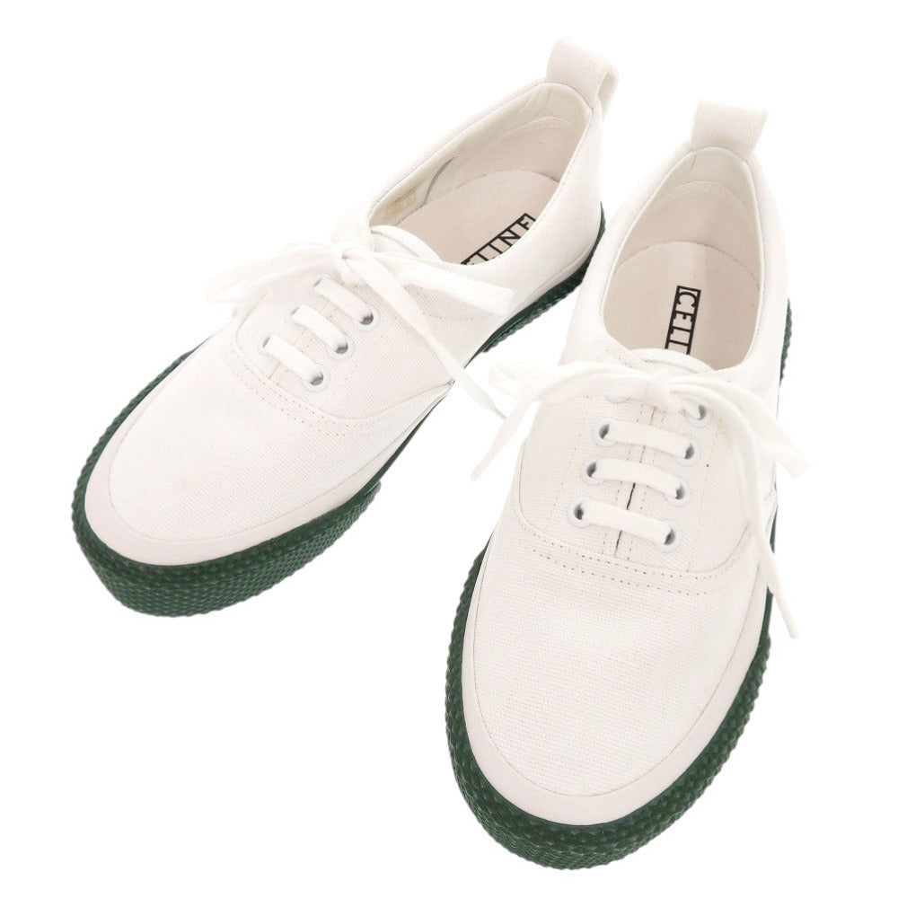 CELINE sneakers canvas white Phoebe period 180Â° 38