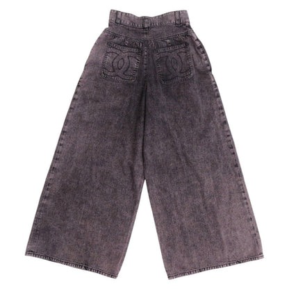 CHANEL Denim pants cotton black 34