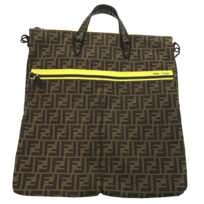 FENDI Tote Bag IVA614-AOW1-239-0059 canvas Brown Fragment collaboration
