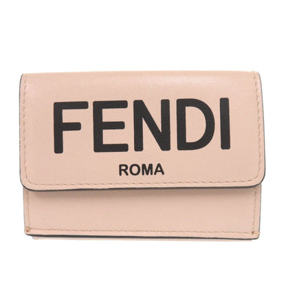 FENDI Tri-fold wallet 8M0395 leather pink Fendi Roma Micro Women