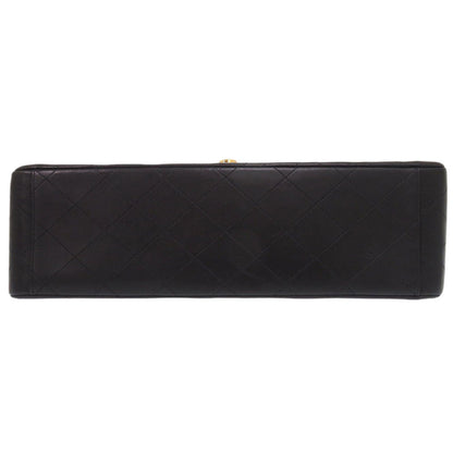 CHANEL Shoulder Bag lambskin black Deca Matelasse 34 COCO Mark Women