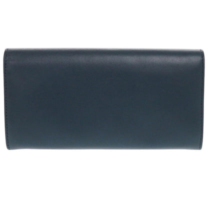 FENDI Long Wallet Purse 8M0377 leather Navy Peekaboo Women