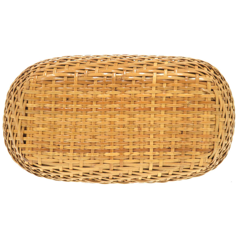 CHANEL Shoulder Bag straw beige Basket bag No. 5 COCO Mark turn lock Women