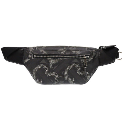 BURBERRY Waist bag PVC black Sling bag one belt TB monogram mens