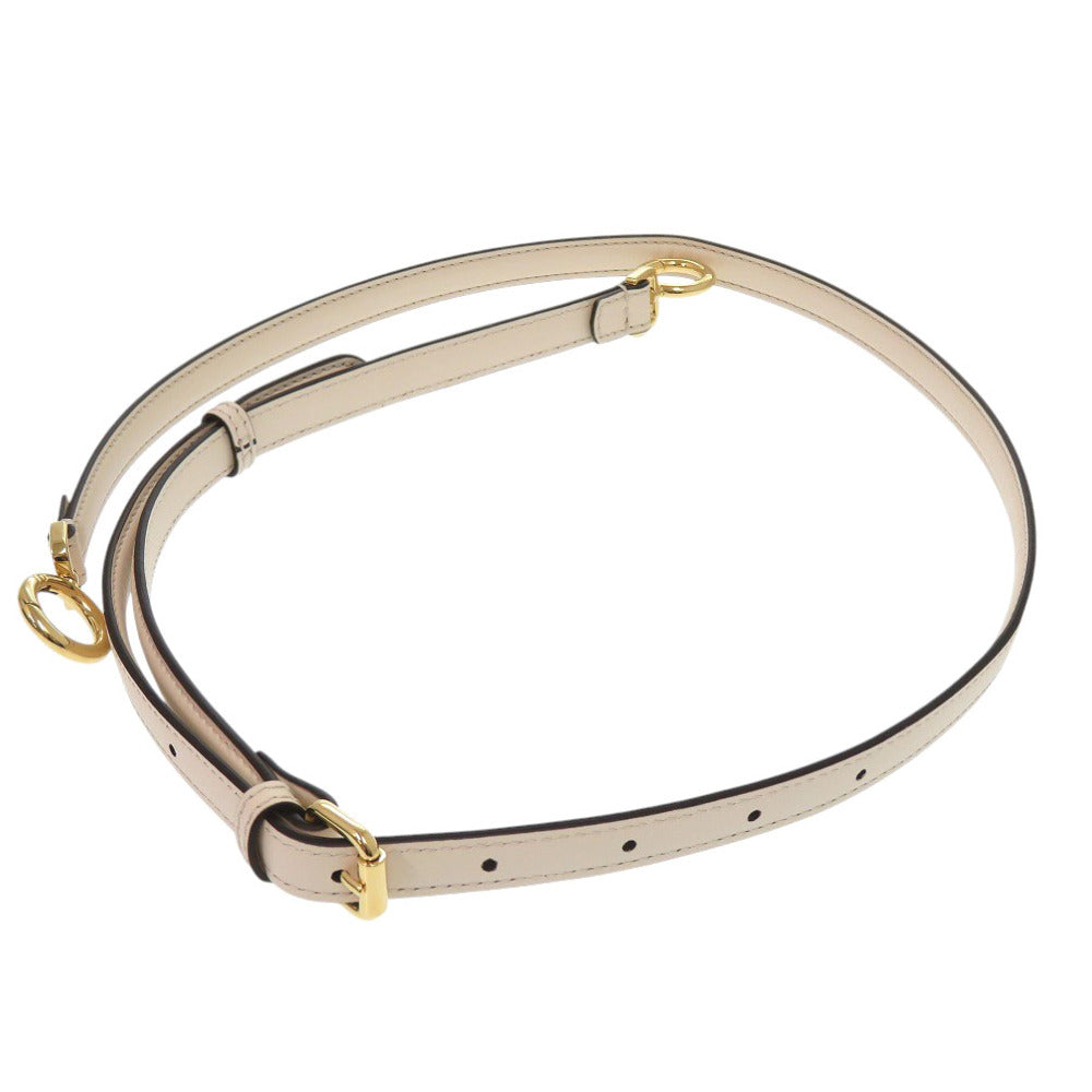FENDI Shoulder strap leather Ivory for peekaboo Women